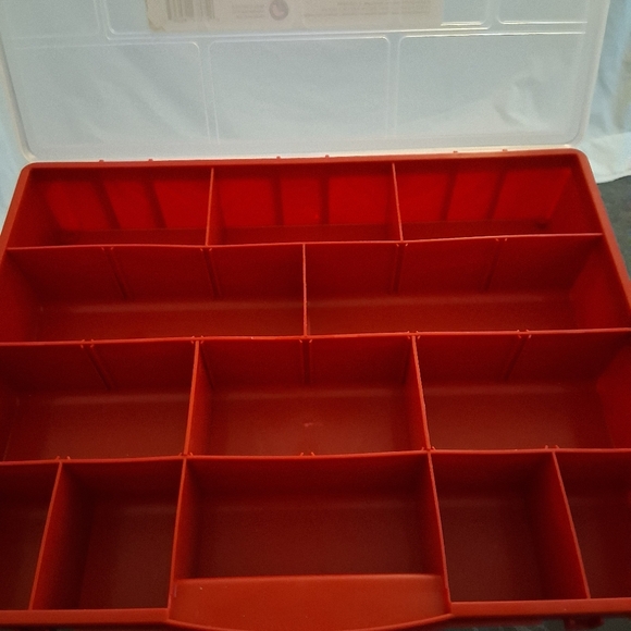 Stack-On-17-Compartment Storage Box in Red - Picture 5 of 6